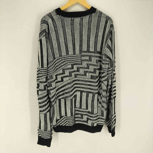 トップマン TOPMAN UK製 ジオメトリック アクリルニット セーター メンズ JPN:L
